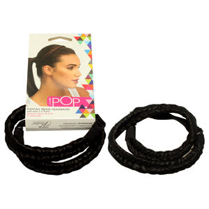 Pop Fishtail Braid Headband - R2 Ebony by Hairdo for Women 1 Pc Hair Band